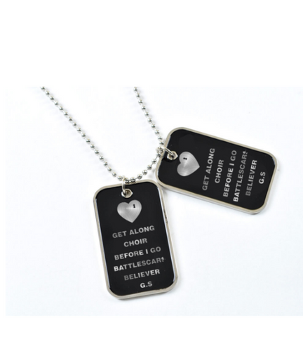 Ridin' with you dog tag